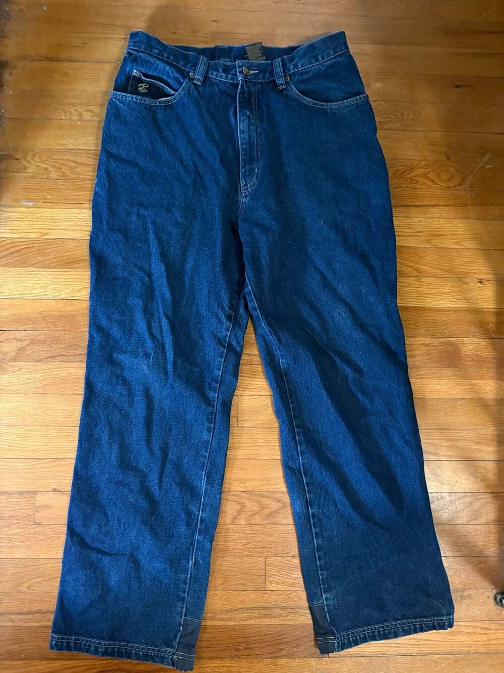 Vintage Rocawear Y2K Baggy Wide Leg Carpenter Jeans Dark Wash 36x34